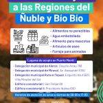 Puerto Montt activa campaña solidaria y habilita cinco puntos de acopio para ayudar a damnificados por incendios forestales