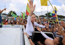 María Corina Machado regresa a Venezuela: “Estoy aquí, con ustedes”,