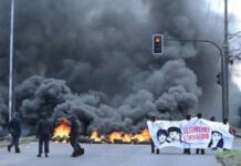 Séptimo aniversario del 18-O: Segunda jornada de protestas y barricadas deja incidentes en el centro de Temuco