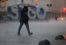 Nueva tormenta eléctrica en Santiago: Truenos, granizos y temor